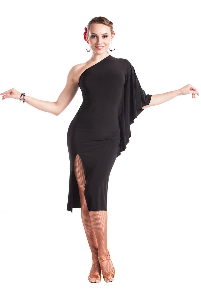 Women Black Latin Dress