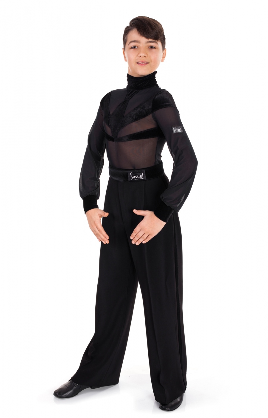 Latin Transparent Black Body Shirt Boys